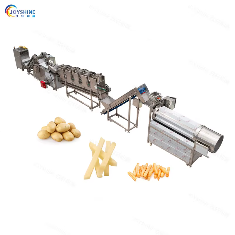 150kg/h French Fries Production Line Electric Heating Snack Food Production Line — image 2
