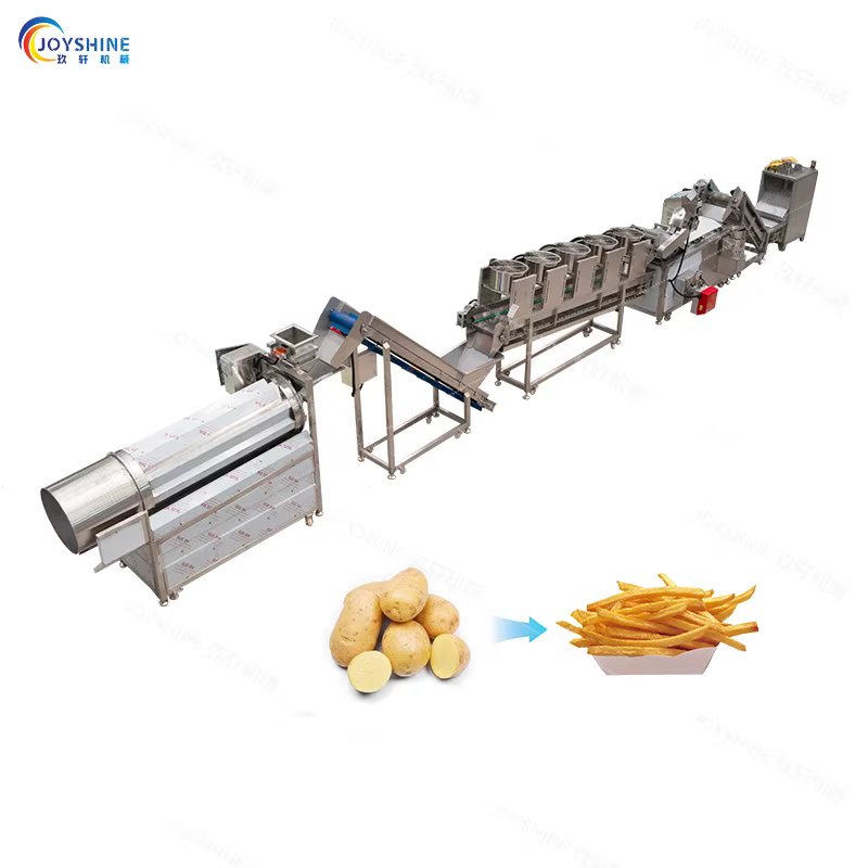 150kg/h French Fries Production Line Electric Heating Snack Food Production Line — image 4