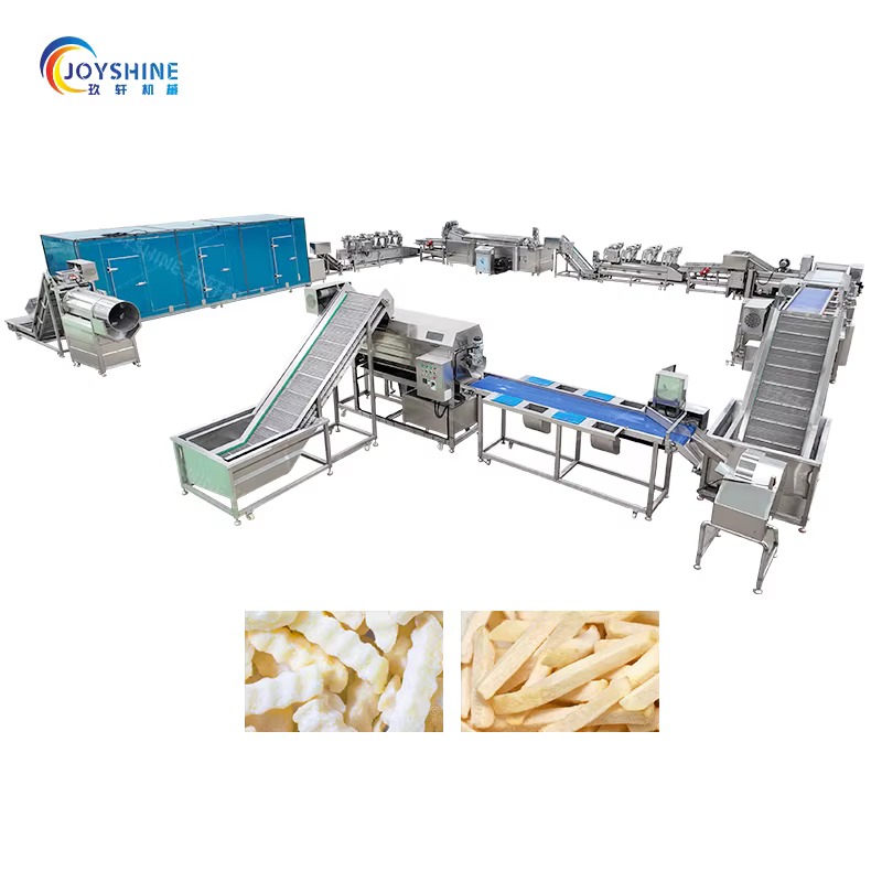 Fully Automatic Electric New Potato Chips French Fries Making Machinery Plantain Frites Surgeler Vegetable Fruit Mixer — image 6