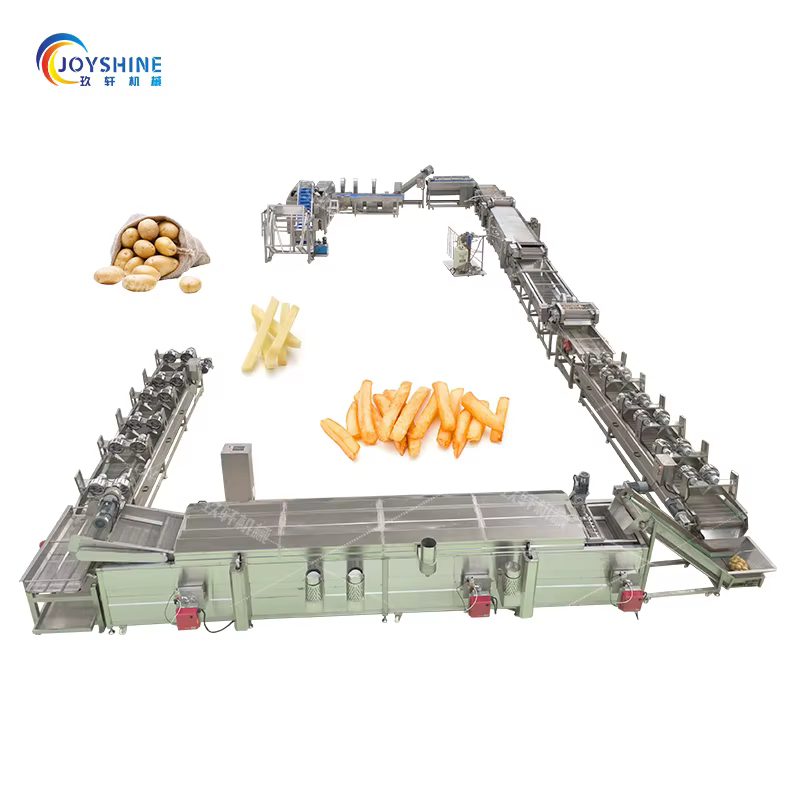 Fully Automatic Small French Fries Production Line New Condition French Fries Cutter and Frozen Machine for Fruits Vegetables — image 2