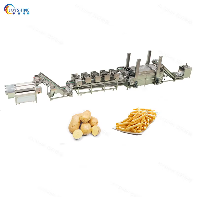 Customized 100kg/h Capacity French Fries and Potato Chips Production Line Food Processing Machines for Frozen Snacks Making — image 3