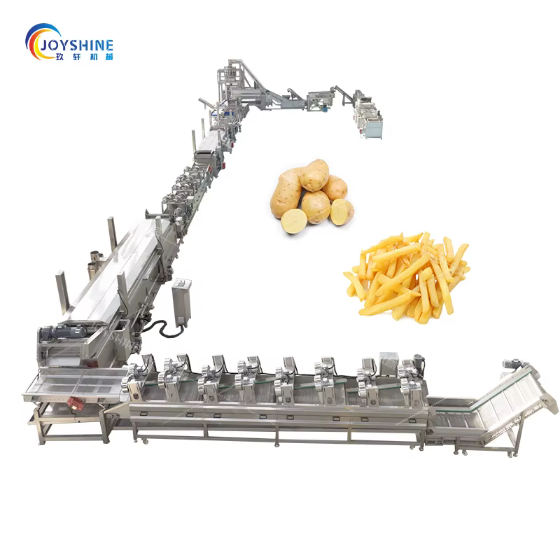 Small Fully Automatic French Fries Production Line New Condition French Fries Cutter and Frozen Machine for Fruit Vegetables — image 6