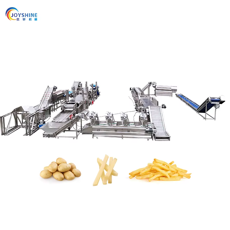 Hot Selling Fully Automatic Potato Production Line French Fry Banana Chips Making Machine Key Feature Fryer for Grain Products — image 2