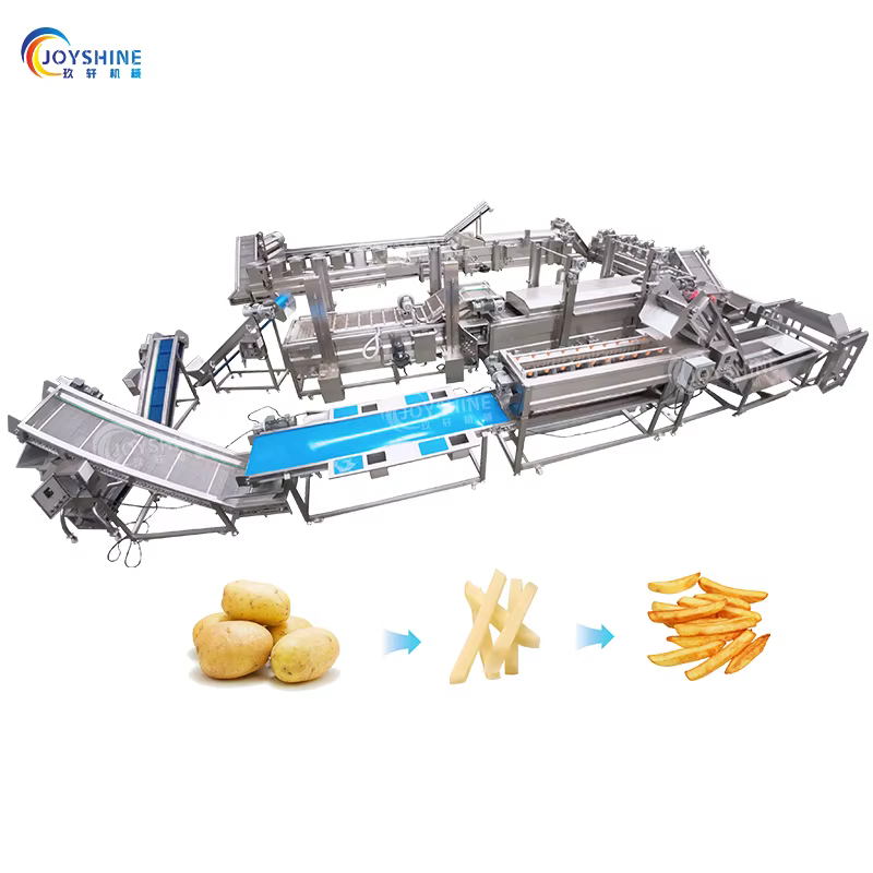 Hot Selling Fully Automatic Potato Production Line French Fry Banana Chips Making Machine Key Feature Fryer for Grain Products — image 3