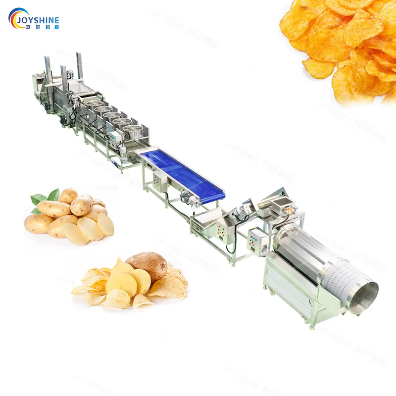 Joyshine 40kg/h Semi Automatic Batch Chips Maker Potato Chips Production Line Fruit & Vegetable Packaging Machine Small Scale — image 2