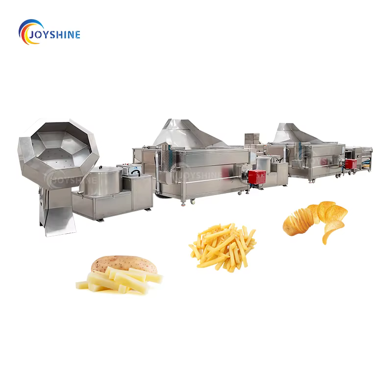 Joyshine 304 Stainless Steel 40Kg/h  Semi-Automat Potato Chips Machine Lays Potato Chips Suitable Potato Chips Production Line — image 4