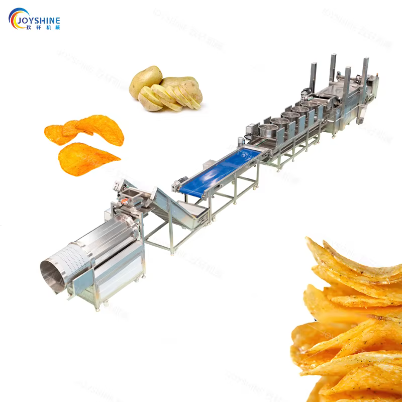 Joyshine 40kg/h Semi - Automatic Sweet Potato Chips Line Potato Chips Production Line Gentle Blanching  Slicing  Fresh Flavor — image 4