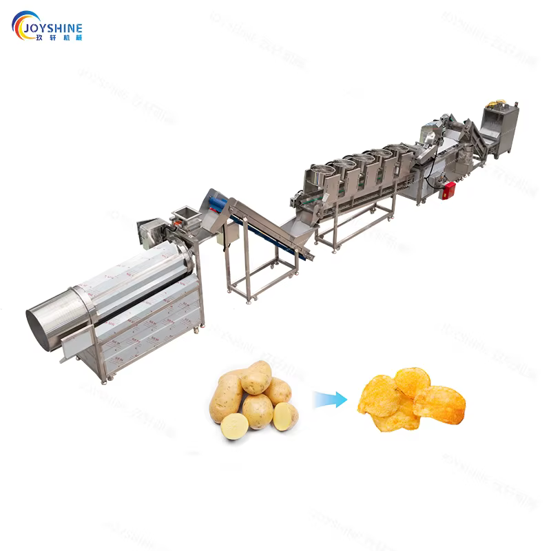 Joyshine 50kg/h Automatic Potato Chips Production Line Potato Chips Cutting Machine Rapid Production, Smart Control — image 2
