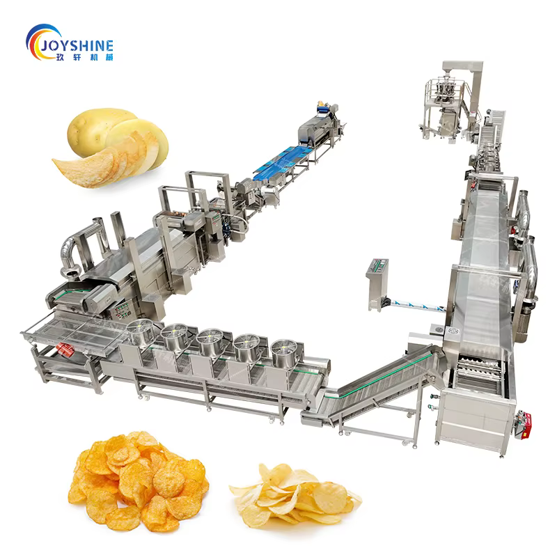 Small Automatic Production Line for Potato Chips Fruit Snacks Manufacturing Machinery Fryer Key Machine on Sale — image 3