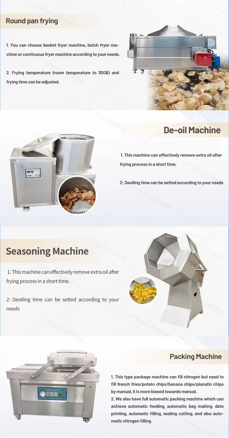 Electric Semi-Automatic French Fries Snack Processing Machine Potato Chips Fry Production Line for Fruit & Vegetable Ingredients — image 6