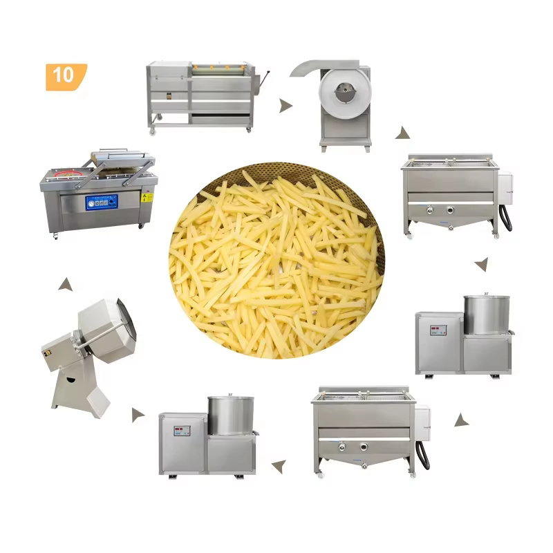 Small Fully Automatic Lays Potato Chips Making Machine Fresh Frozen Scale French Fries Machine Potato Chips Production Line — image 2
