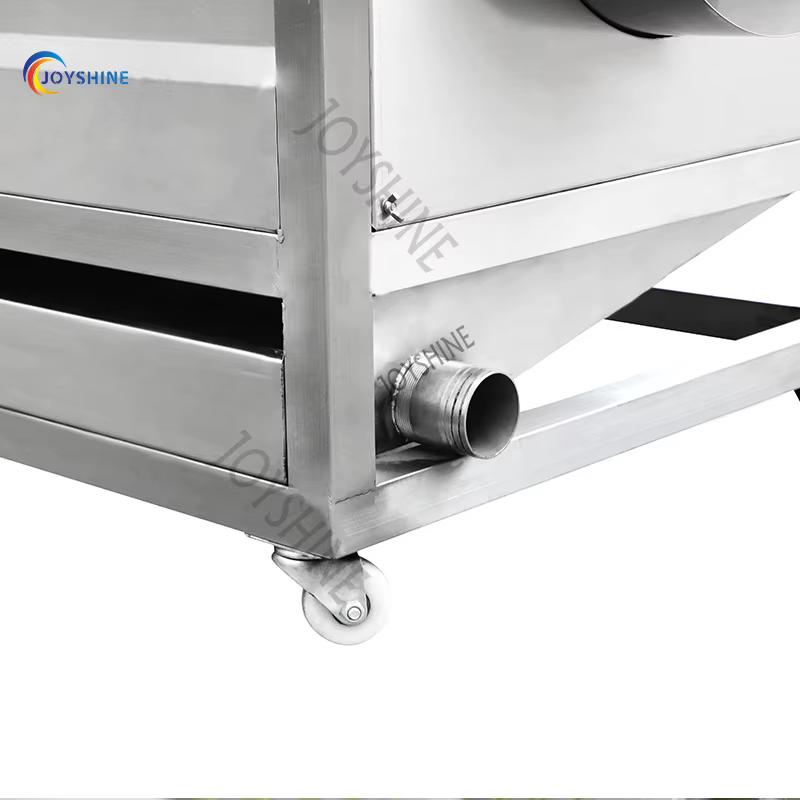 Small Scale 300kg/h Industrial Use Carrot Radish Cleaning Machine With Soft Brushes — image 2