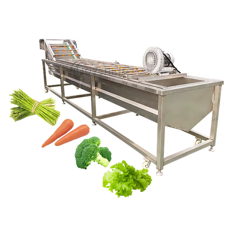 JOYSHINE Machinery Factory Supply Industrial Guava Citrus Fruit Brush Ozone Disinfecting Bubble Washing Production Line — image 5