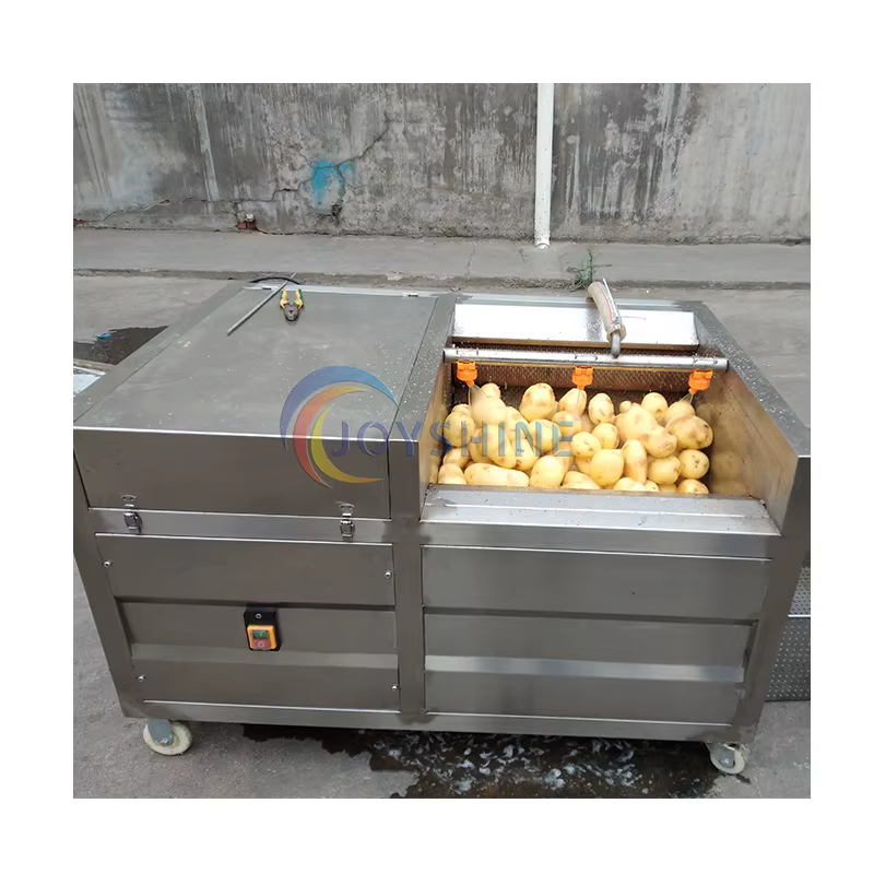 Joyshine Brush Roller  1200kg Per Hour Commercial Ginger Sweet Potato Peeling and Cleaning Machine — image 3
