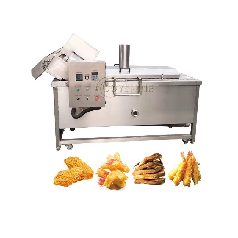 Automatic Temperature Control Industrial Continuous Falafel Fryer Machine — image 3