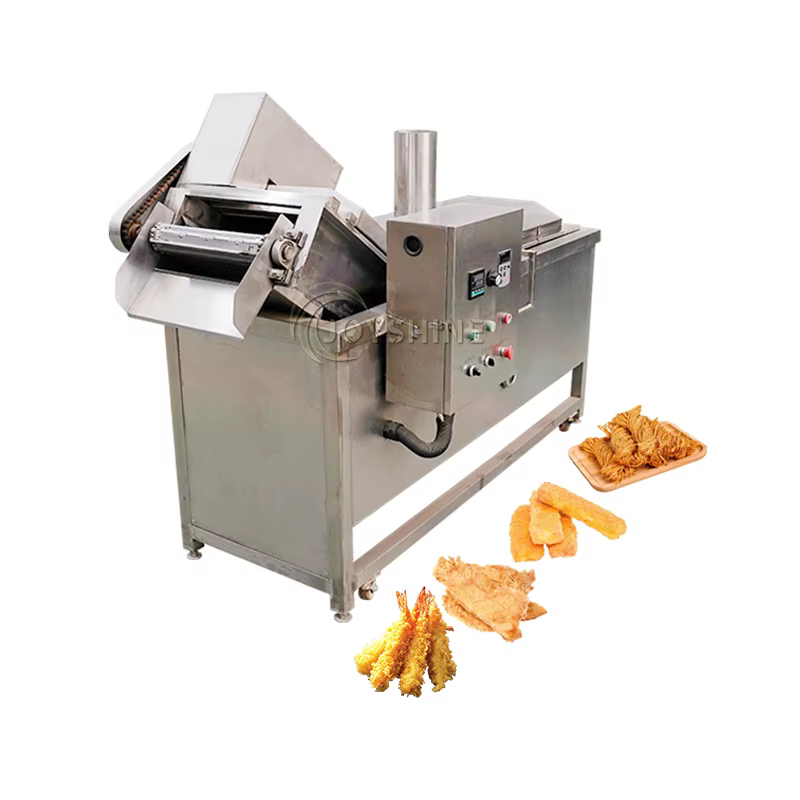 Automatic Temperature Control Industrial Continuous Falafel Fryer Machine — image 4