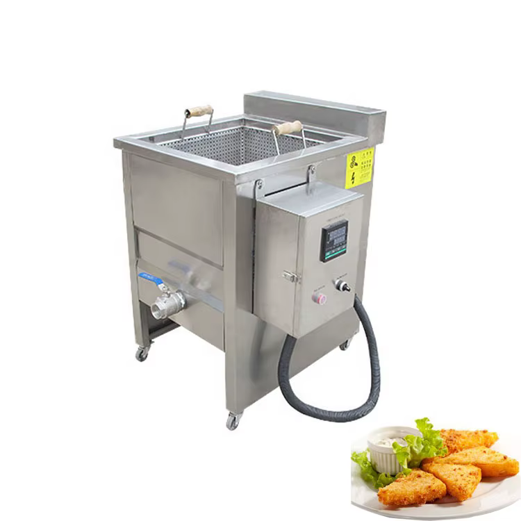 Double Tanks Industrial Electric Batch Oil Fryer — image 3