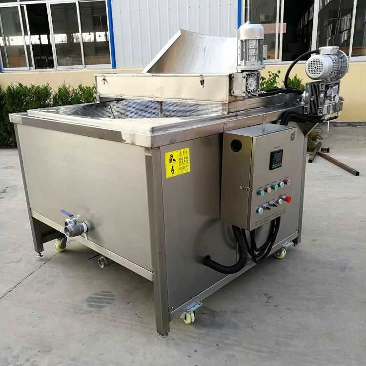 Fast Delivery Automatic Discharge Electric Heated Potao Chips Batch Fryer Machine — image 6