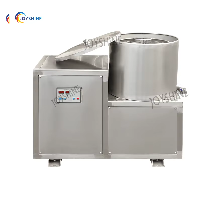 Small Scale Snack Processing Fried Potato Chips Centrifugal Dewatering Deoiling Machine — image 2