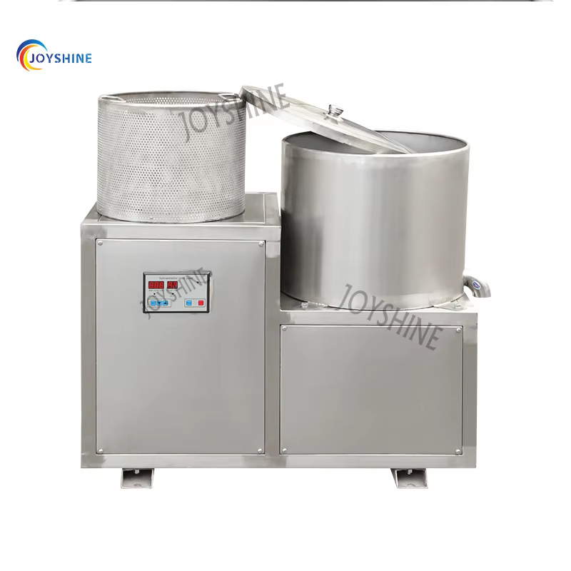 Small Scale Snack Processing Fried Potato Chips Centrifugal Dewatering Deoiling Machine — image 4