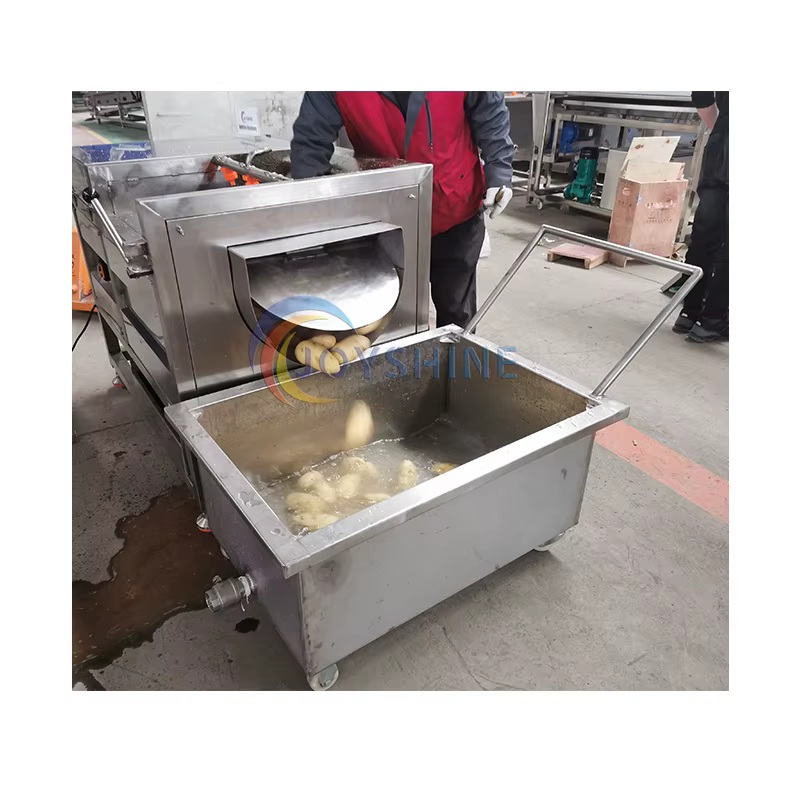 Joyshine Machinery Automatic Kitchen Equipment Carrot Garlic Potato Brush Type Washing Peeling Machinery — image 4