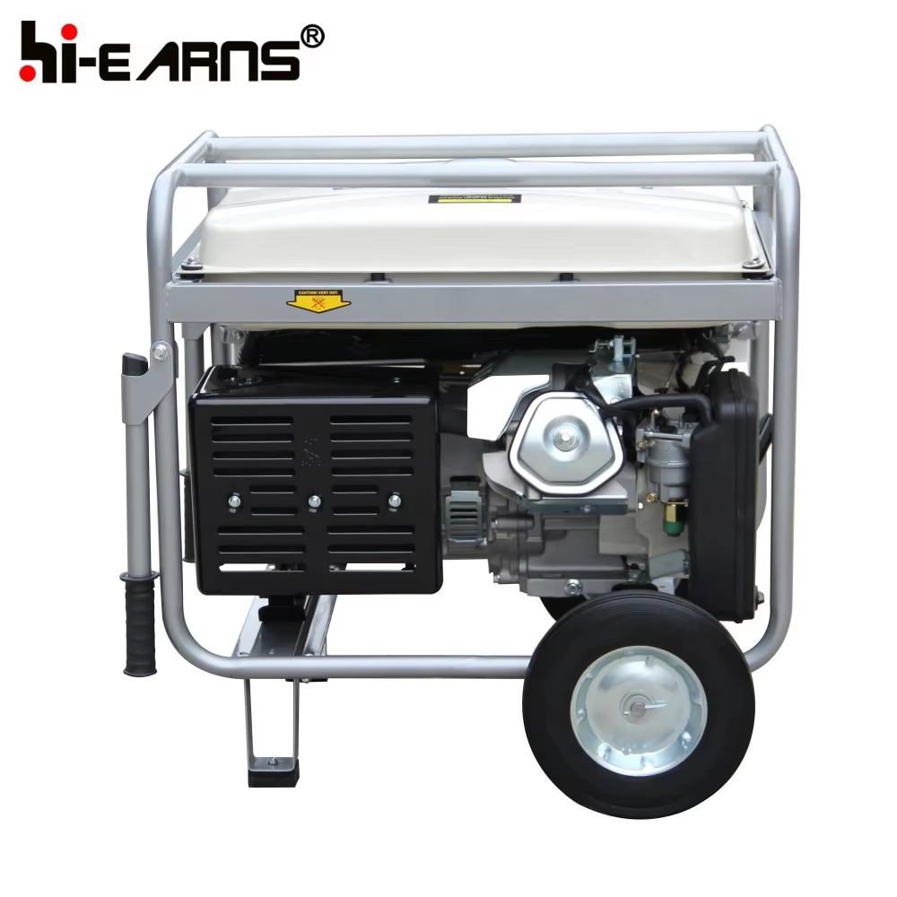 5KVA Air Cooled Oval Panel Gasoline Generator With Wheels and Handles — image 6
