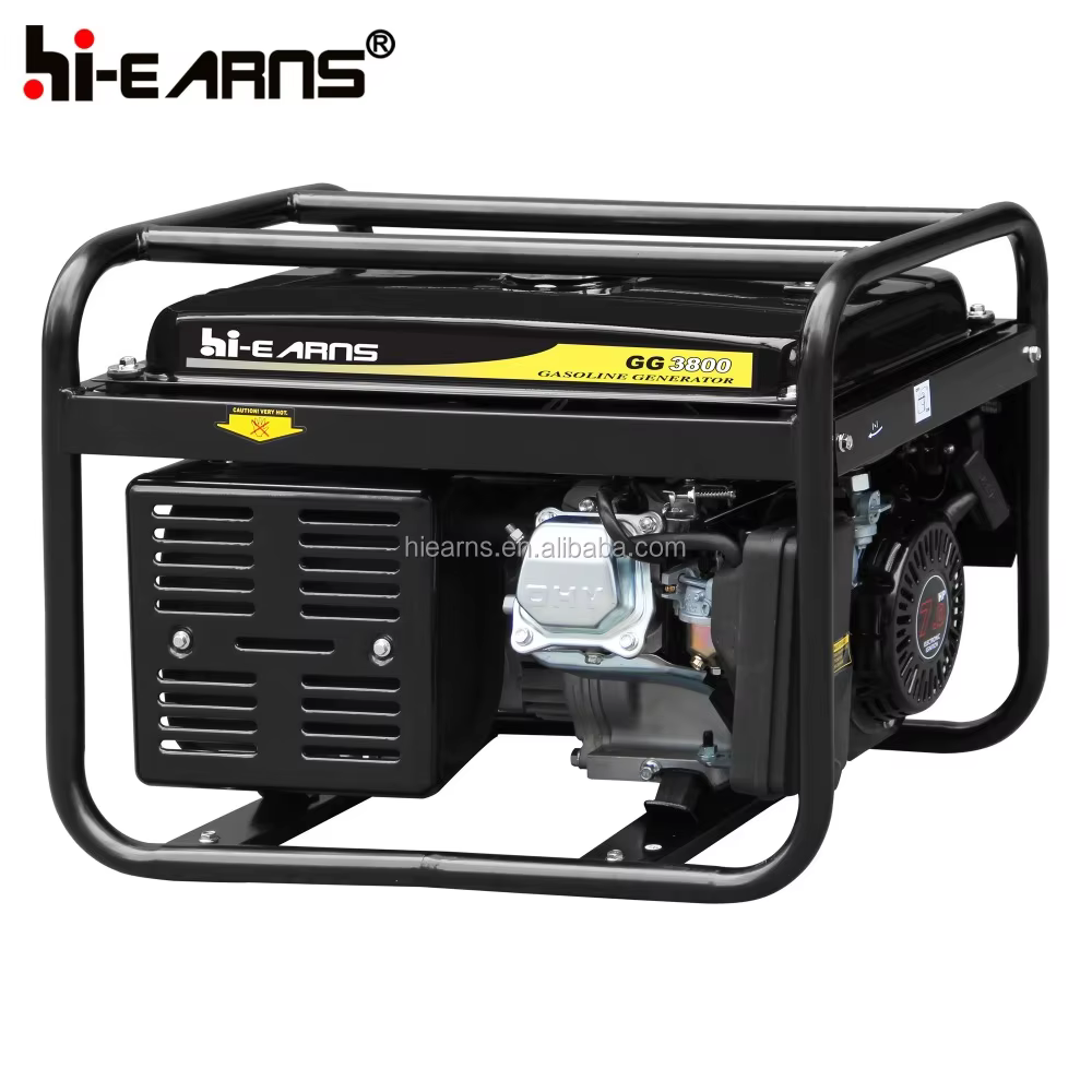 3KW Small AC Single Phase Home Power Generator Open Type Gasoline Generator — image 4