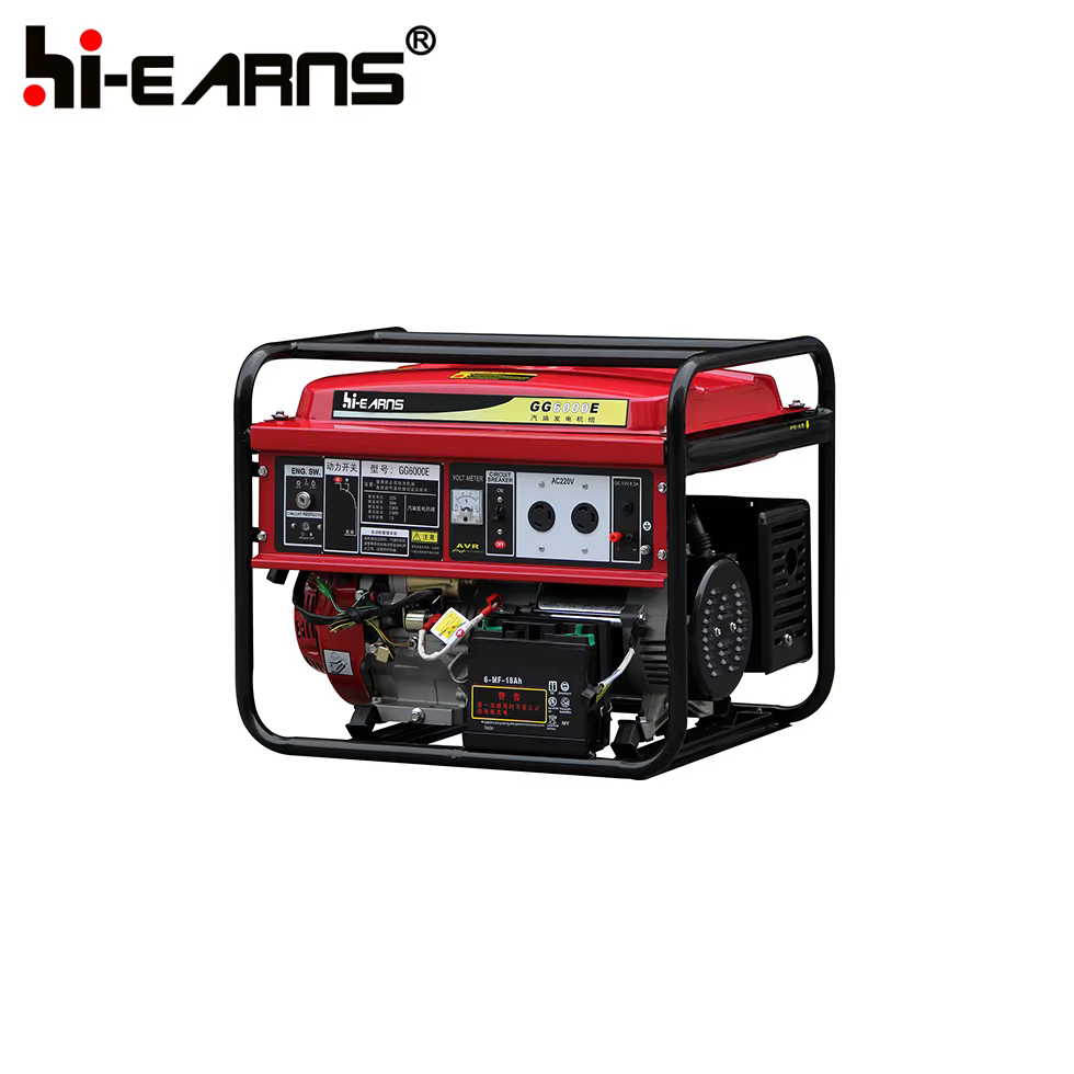 6KW Open Type Three Phase air Cooled Gasoline Generator for Sale — image 3