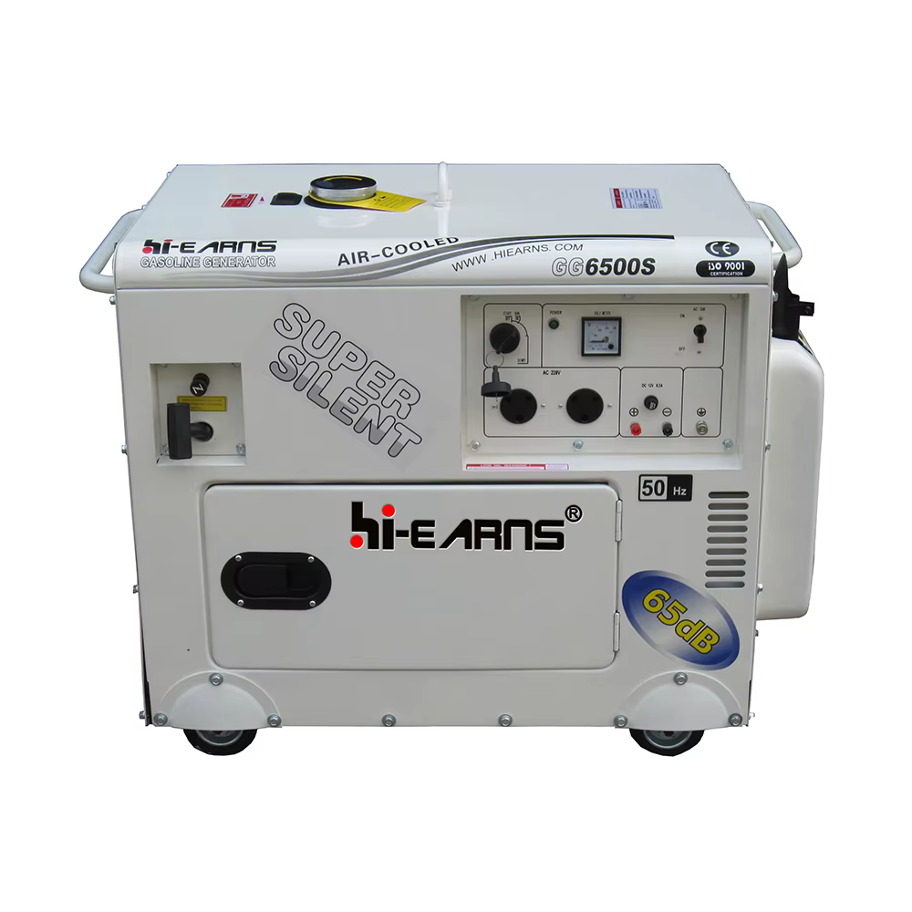 5KVA Portable Super Silent Single Phase Gasoline Generator — image 2