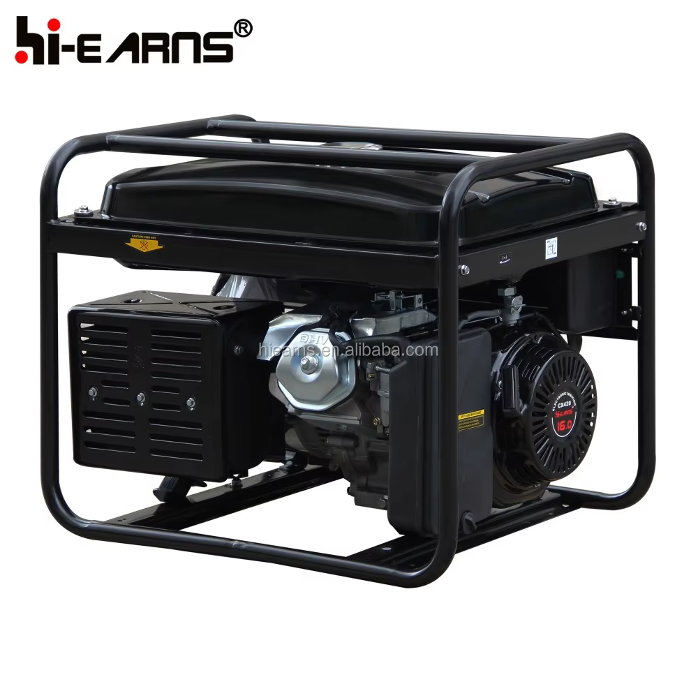 GG7000E3 6KW 380V 400V Three Phase  Open Type 190 Gasoline Engine Generator — image 6