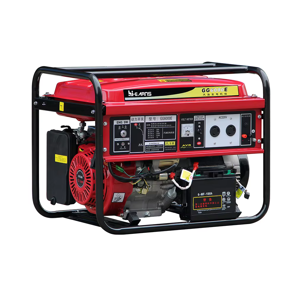 5.5KVA High Quality Open Single Phase Gasoline Generator — image 2