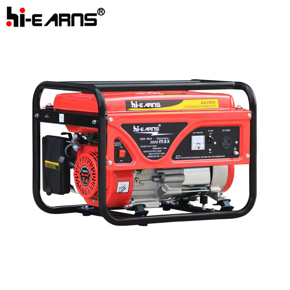 3kw Open Type Recoil Start Air-cooled Gasoline Generator Set — image 2