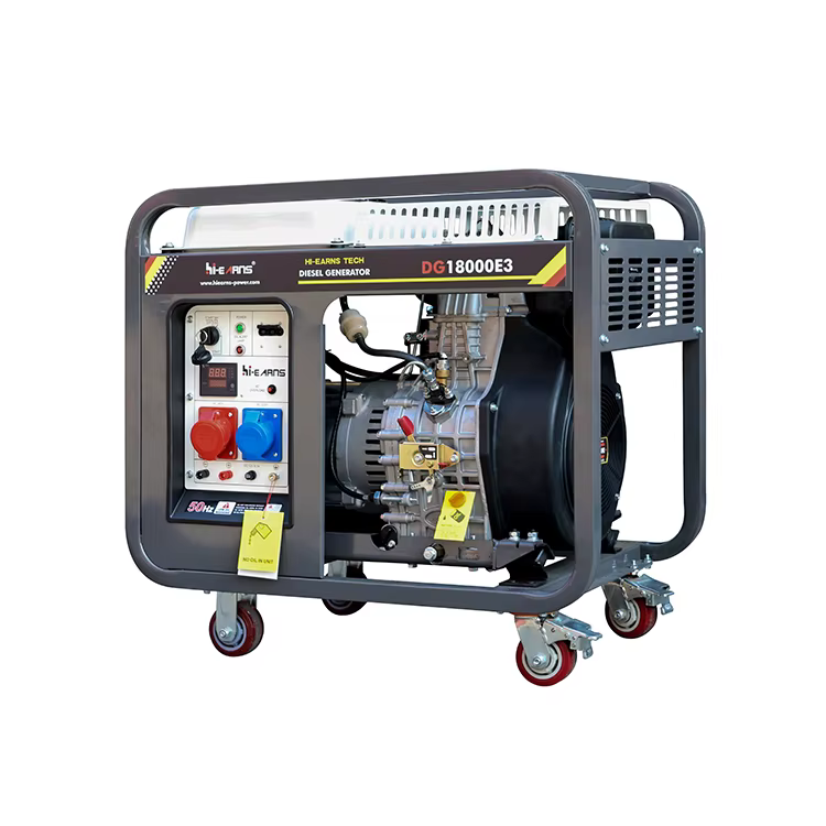Hiearns Open Fram Style diesel Generator 12kw Use Single Cylinder diesel Engine — image 3
