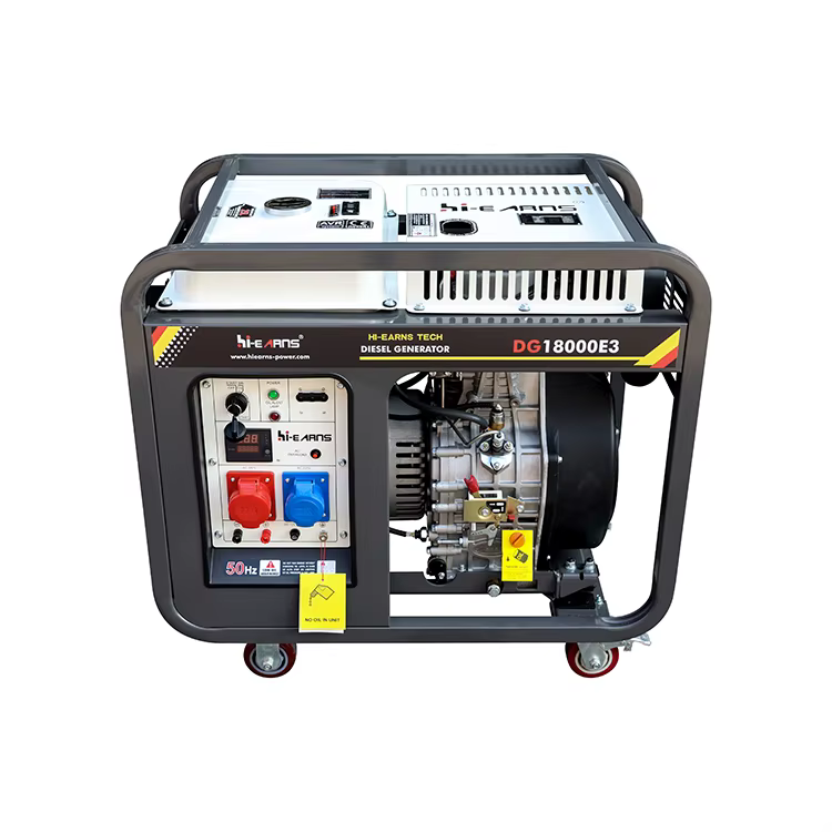 Hiearns Open Fram Style diesel Generator 12kw Use Single Cylinder diesel Engine — image 4