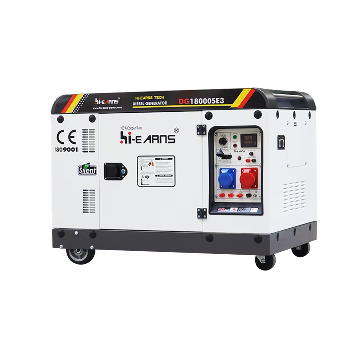 Hiearns New Model 12KW Three Phase DG18000SE air Cooled System diesel Generator ,use 998 Single Cylinder diesel Engine — image 2