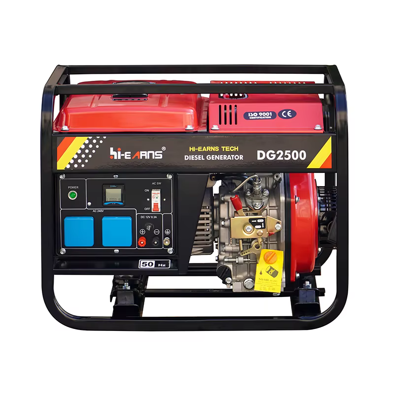 Hiearns Open Type Small 240V 50HZ 2kw diesel Generator Motor DG2500 Use 173FB diesel Engine — image 2