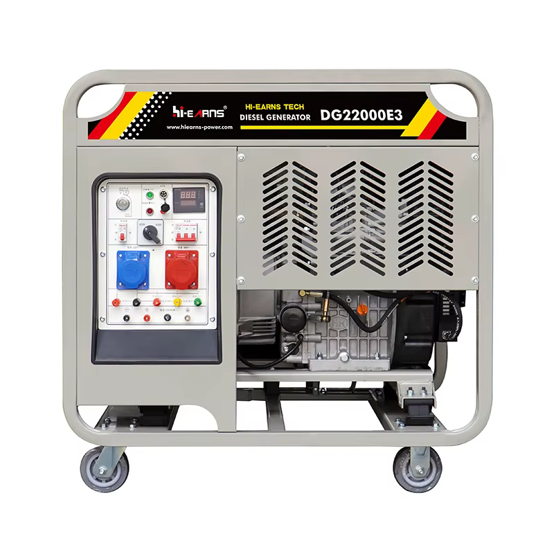 20KVA/16KW 220/380V 50Hz Open Frame Diesel Generator DG22000E3 Small Double Cylinder 12V DC Electric Start — image 2