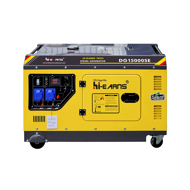 13HP Silent Type diesel Generator Set DG15000SE 10KW 220V 50Hz Single-Phase Air-Cooled 50Hz Frequency AC Output — image 4