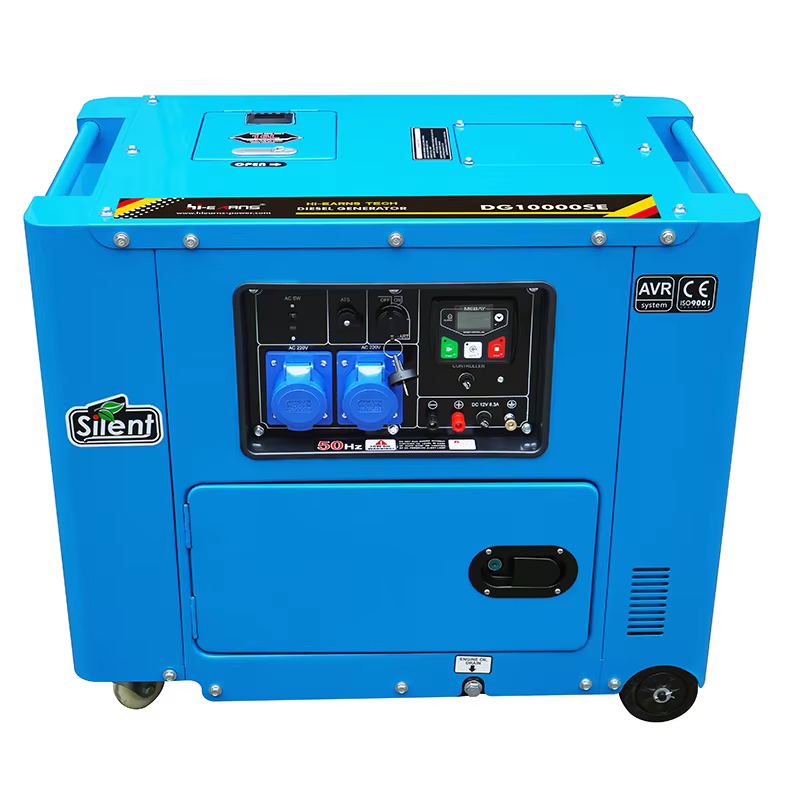 7KW/8.8KVA 50HZ  Portable diesel Generators for Home Silent DG10000SE Single Phase with Auto Start & ATS Options  for House Use — image 3