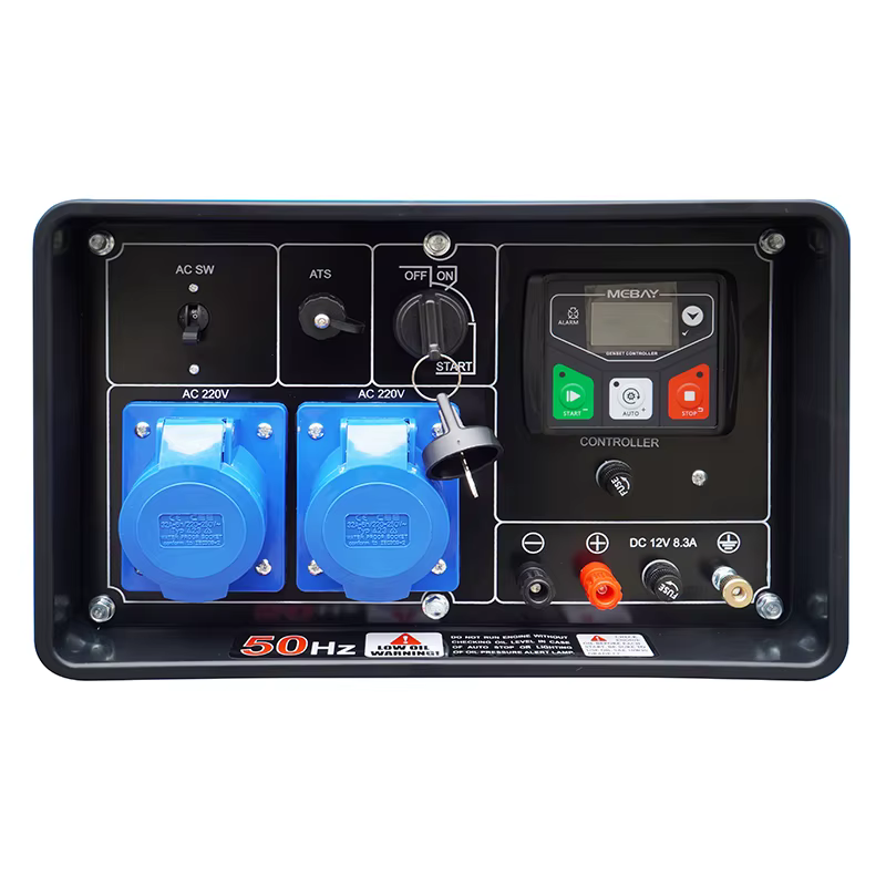 7KW/8.8KVA 50HZ  Portable diesel Generators for Home Silent DG10000SE Single Phase with Auto Start & ATS Options  for House Use — image 6