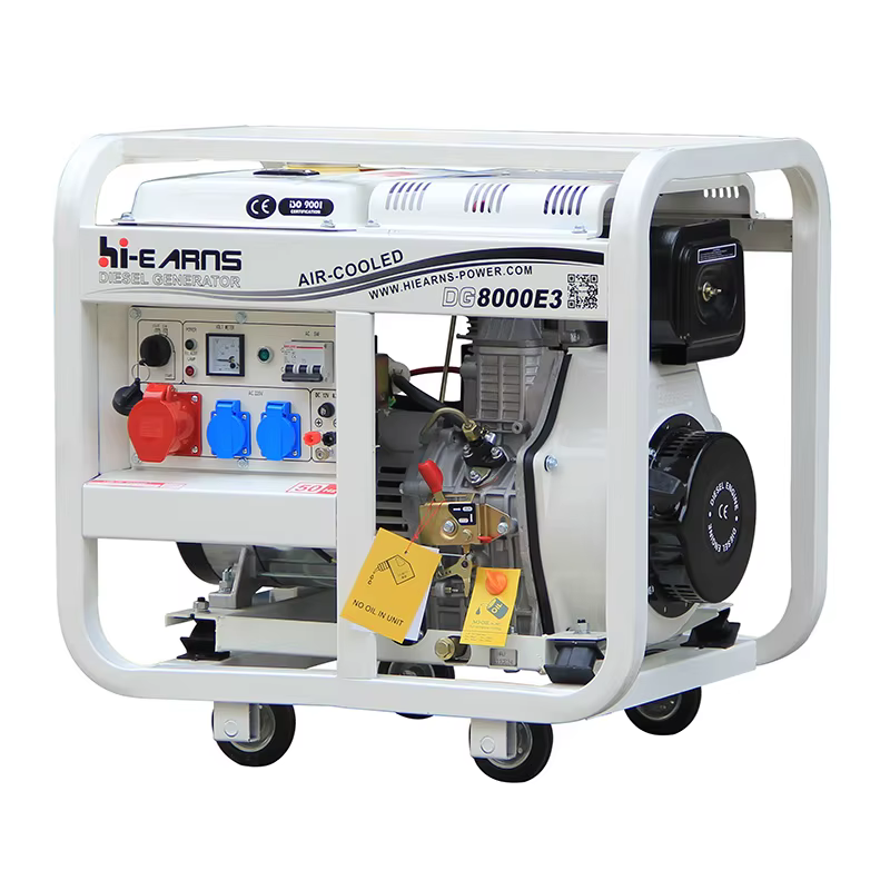 7.5KVA/6KW 50Hz 220/380V Open-Frame DG8000E3 Portable diesel Generators for Home Wth diesel Engine 192FB — image 2