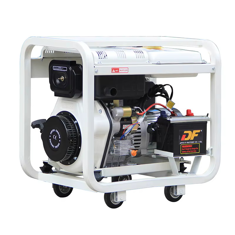 7.5KVA/6KW 50Hz 220/380V Open-Frame DG8000E3 Portable diesel Generators for Home Wth diesel Engine 192FB — image 3