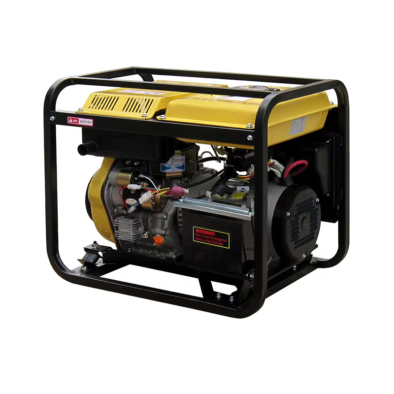 1.8KW 220V Single-Phase Open Frame Portable diesel Generators for Home DG6500EW Air Cooled DC Output for Welding — image 4