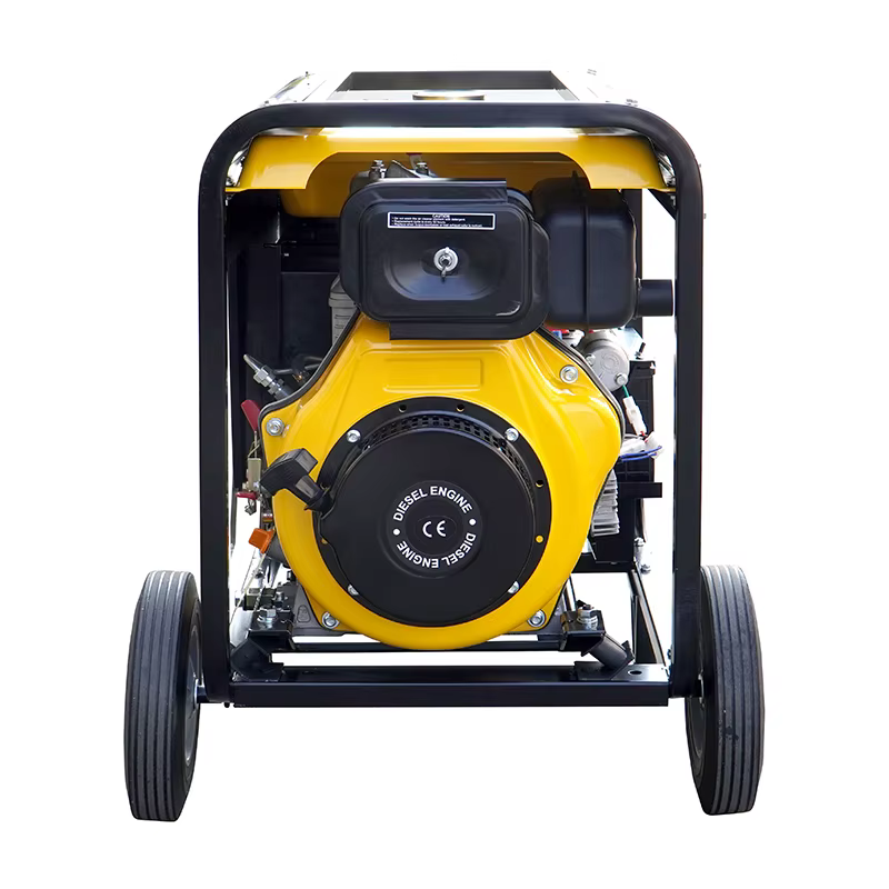 Hiearns 1.8KW Open Frame Diesel Generator with Remote Start New DG6500EW Air Cooled 220V Single-Phase DC Output for Welding — image 4