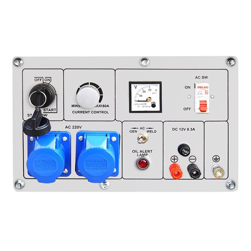 Hiearns 1.8KW Open Frame Diesel Generator with Remote Start New DG6500EW Air Cooled 220V Single-Phase DC Output for Welding — image 5
