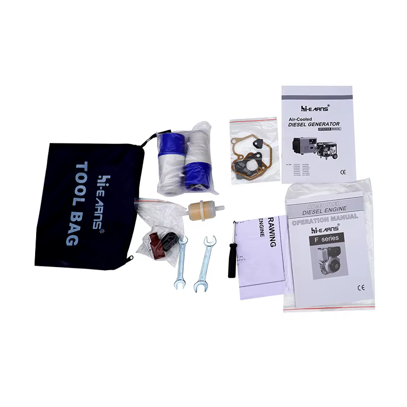 Hiearns 5.5kw 50Hz Frequency 220V DG7000E Open Frame Power HR188F Small Double Cylinder Model Diesel Generators — image 5