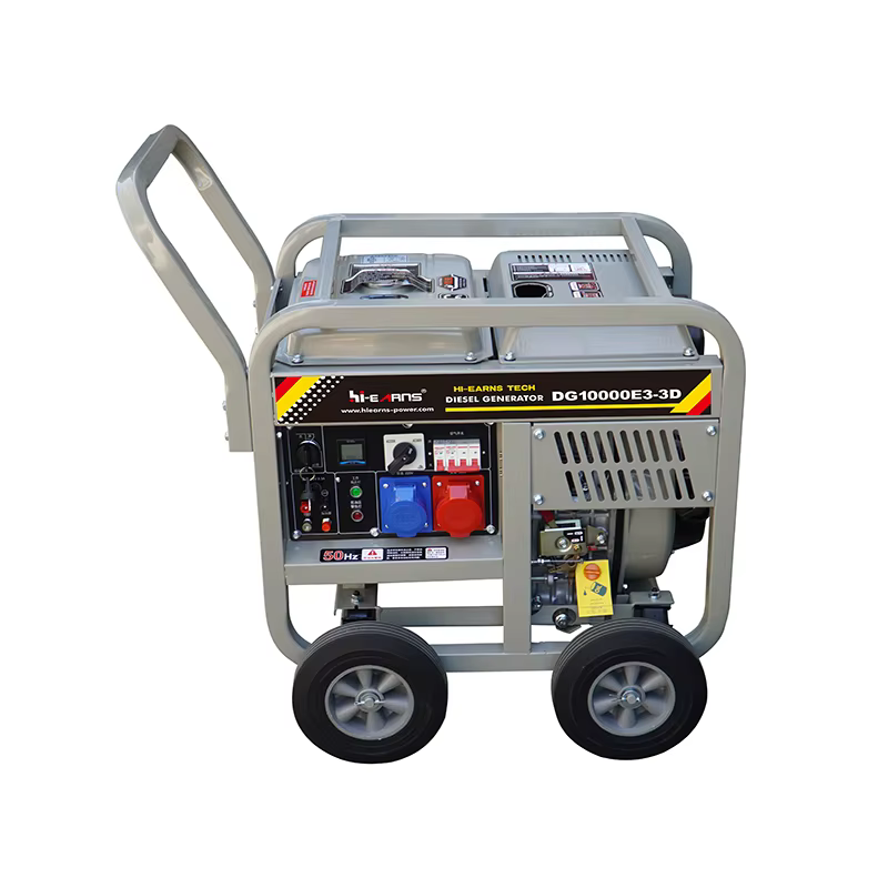 Hiearns DG10000E3-3D 6.5kW Small Double-Cylinder Alternator Silent Open Frame with Heating Button 50Hz Frequency — image 3