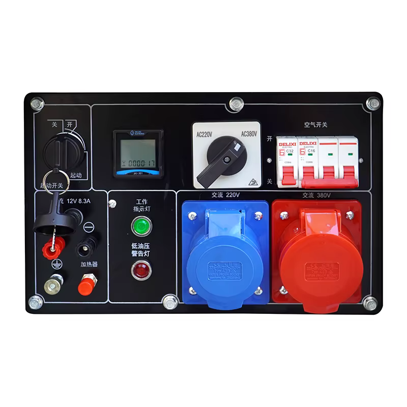 Hiearns DG10000E3-3D 6.5kW Small Double-Cylinder Alternator Silent Open Frame with Heating Button 50Hz Frequency — image 4