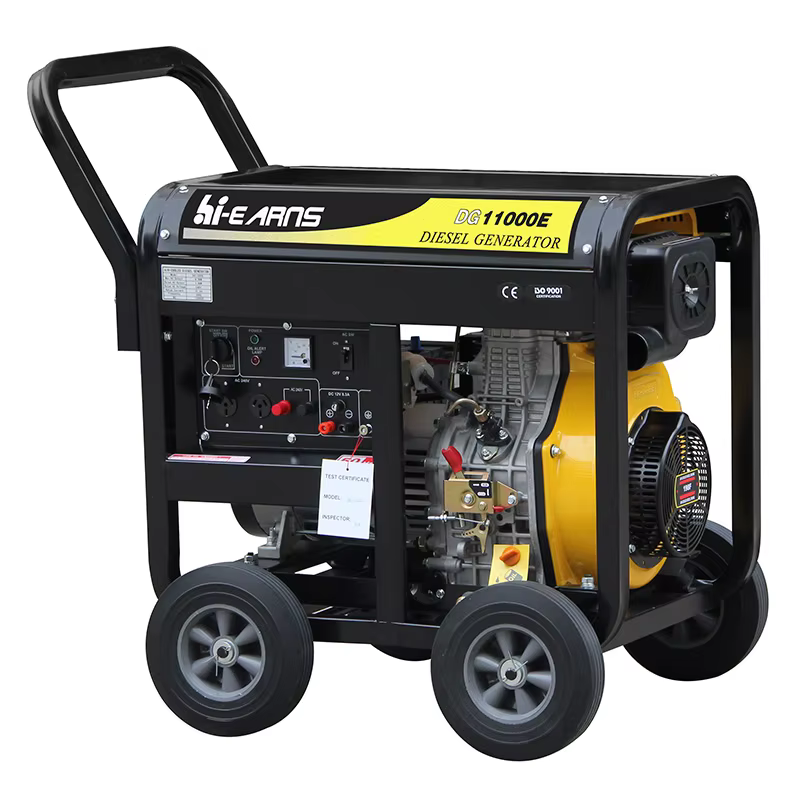 Hiearns 10kva 8kW 50Hz Frequency 240V Rated Voltage DG11000E Open Frame diesel Generator Engine Model HR198FA Power — image 2
