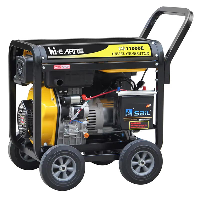 Hiearns 10kva 8kW 50Hz Frequency 240V Rated Voltage DG11000E Open Frame diesel Generator Engine Model HR198FA Power — image 3